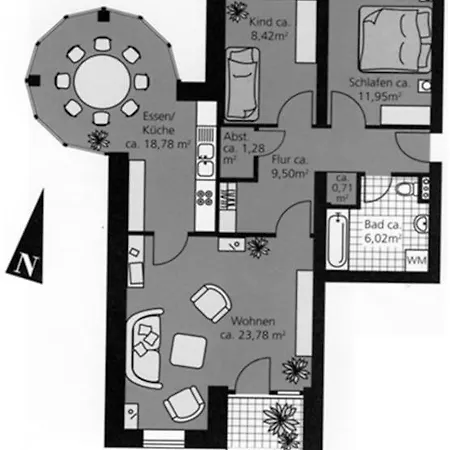 Luxus Kapitaenswohnung 'helgoland-avantgarde'